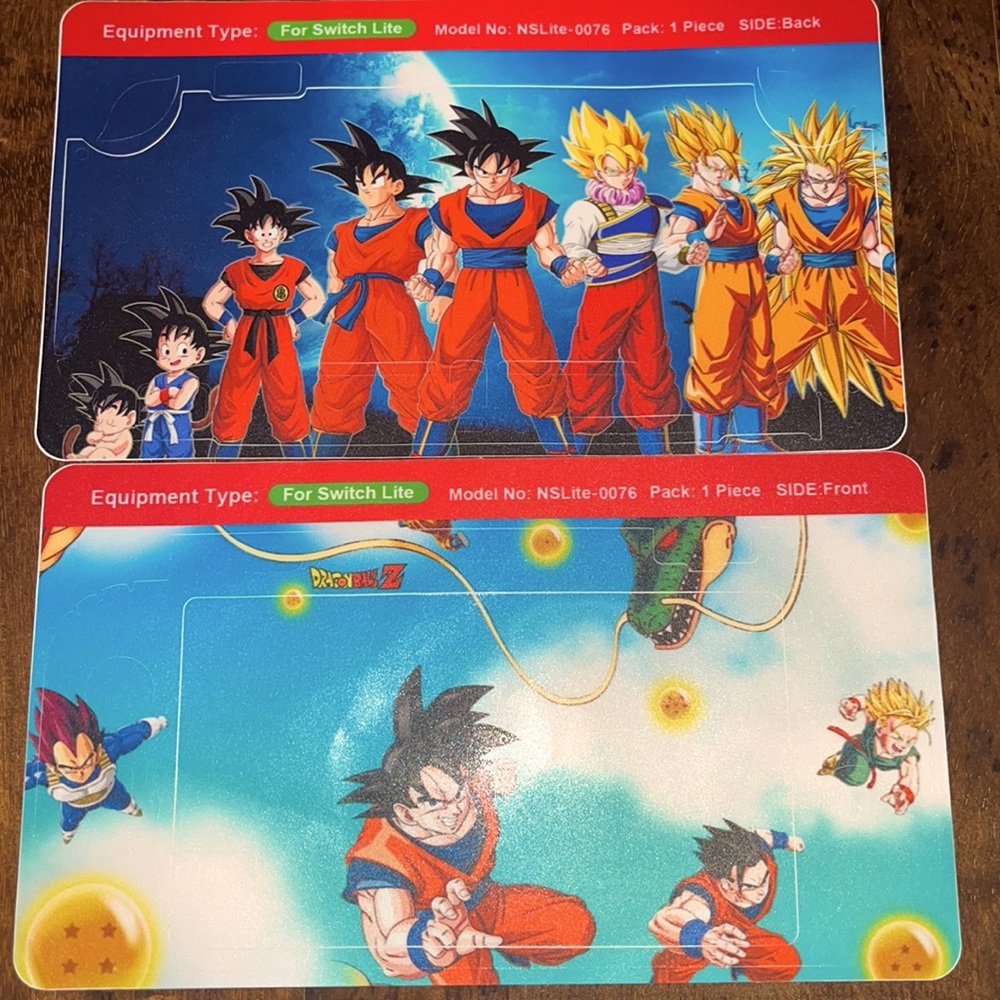 Dragon Ball Z Nintendo Switch Lite full set of skin decal stickers